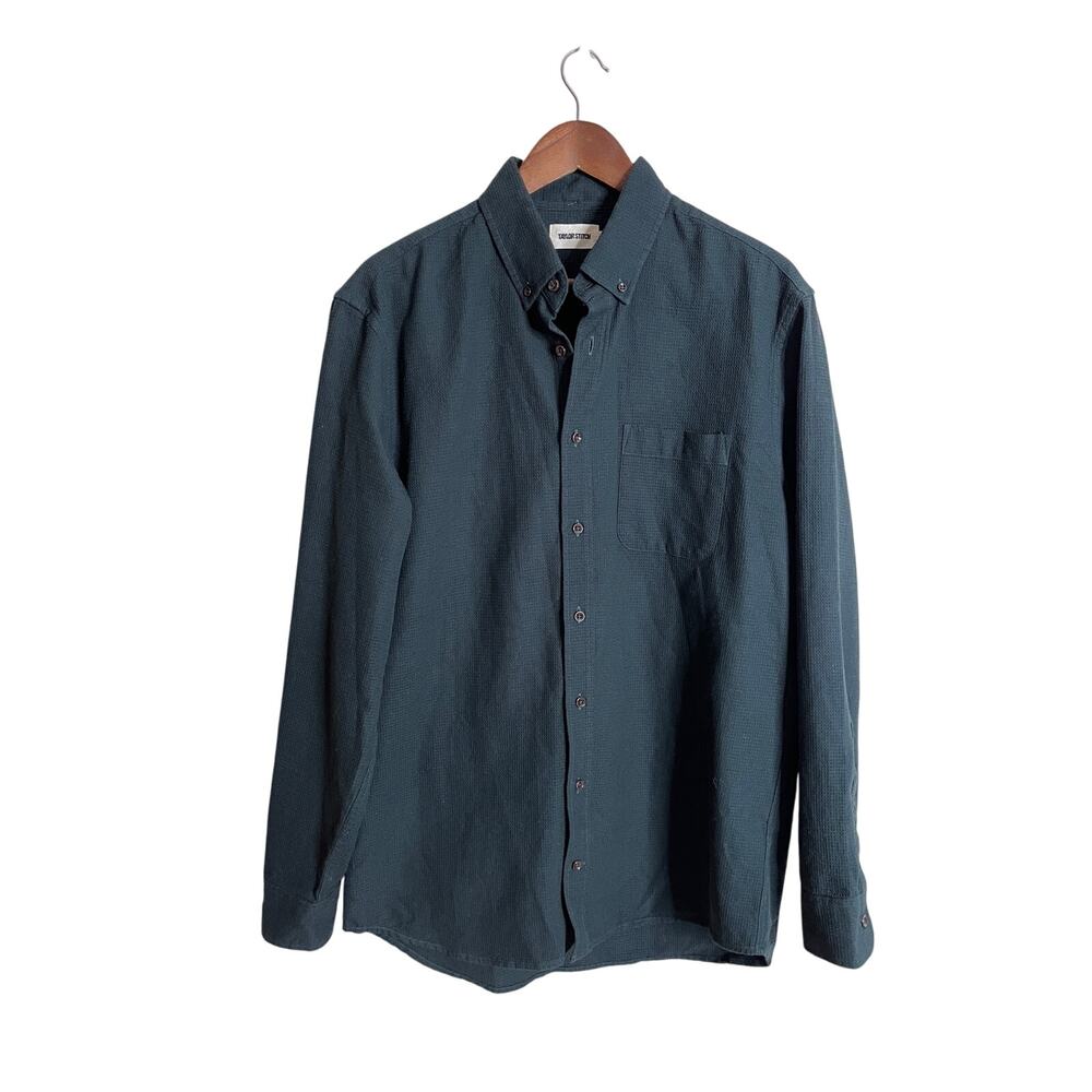 Taylor Stitch The Jack Button Down Shirt in Forest Waffle  Mens 42/L
